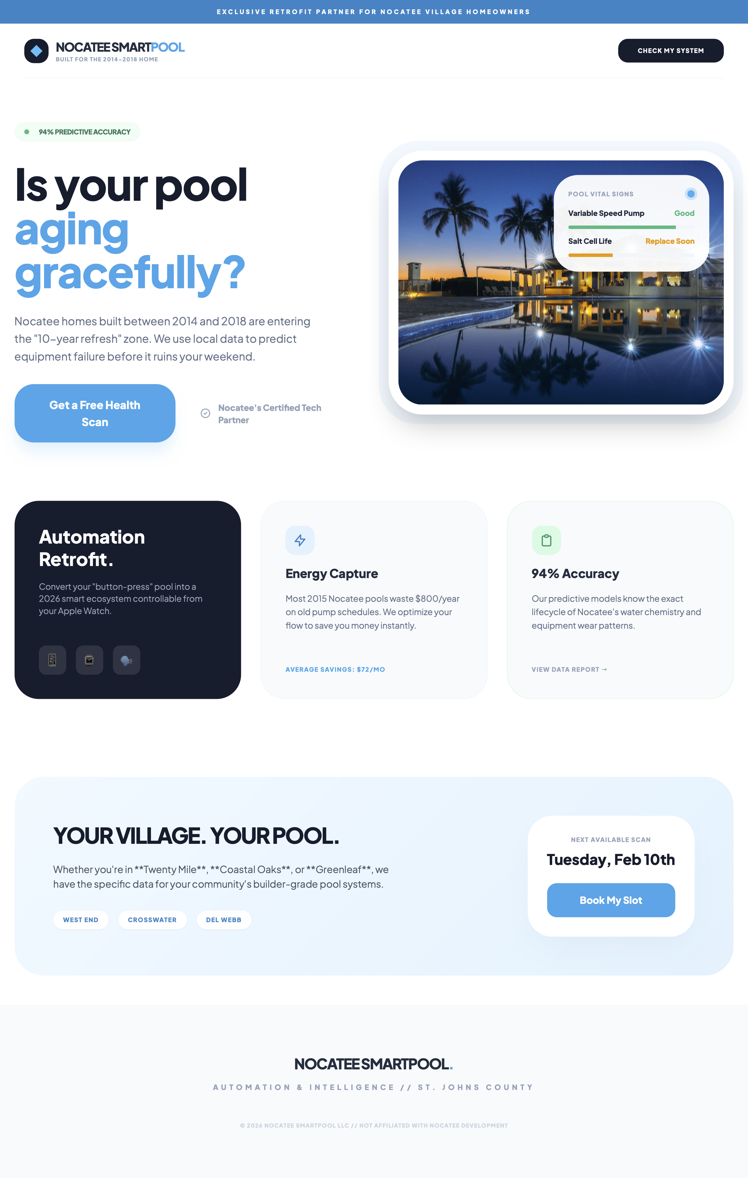 Nocatee SmartPool Case Study